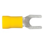 Pack of 100 CURT vinyl-insulated spade terminals for 12-10 gauge wire
