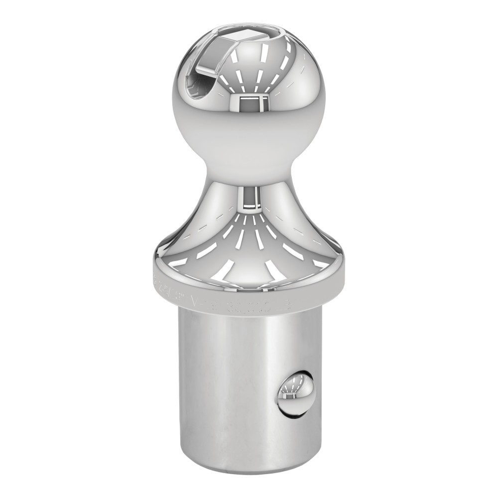 CURT OEM puck system gooseneck ball installed in a Ram pickup truck bed.