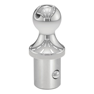 CURT OEM puck system gooseneck ball installed in a Ram pickup truck bed.
