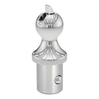 CURT OEM Puck System Gooseneck Ball for Ram Pickups CURT OEM puck system gooseneck ball installed in a Ram pickup truck bed.