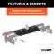 CURT Double Lock Gooseneck Hitch for Silverado and Sierra CURT Double Lock Gooseneck Hitch showing chrome trim and dual locking pins