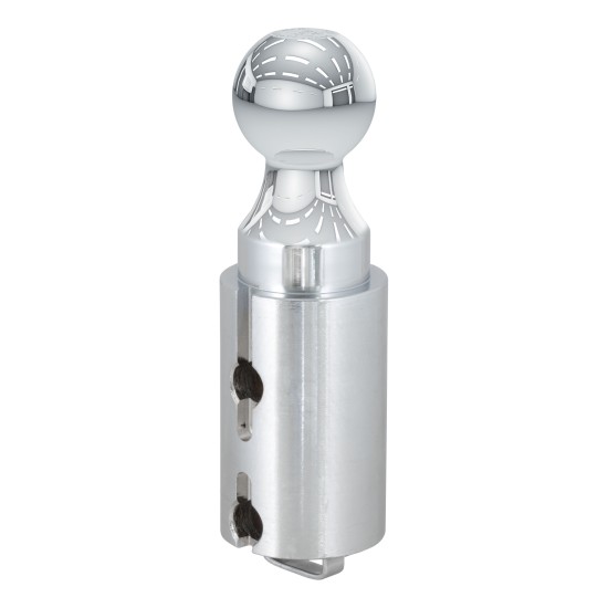 CURT Double Lock Gooseneck Hitch Replacement Ball Chrome Finish CURT Double Lock gooseneck hitch ball replacement, chrome finish for heavy-duty towing.