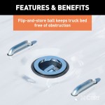 CURT Double Lock Gooseneck Hitch Replacement Ball Chrome Finish CURT Double Lock gooseneck hitch ball replacement, chrome finish for heavy-duty towing.