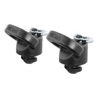 CURT OEM Puck System Gooseneck Safety Chain Anchors CURT gooseneck safety chain anchors for Ram pickups with puck system.