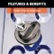 CURT OEM Puck System Gooseneck Safety Chain Anchors CURT gooseneck safety chain anchors for Ram pickups with puck system.