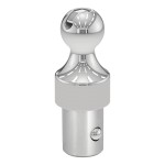 CURT OEM puck system gooseneck ball, compatible with Chevrolet, Ford, GMC, and Ram trucks, rated for 38,000 lbs.
