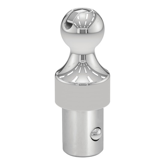 CURT OEM puck system gooseneck ball, compatible with Chevrolet, Ford, GMC, and Ram trucks, rated for 38,000 lbs.