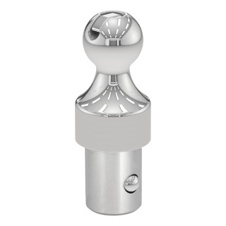 CURT OEM Puck System Gooseneck Ball for Various Pickup Trucks CURT OEM puck system gooseneck ball with chrome finish, compatible with certain pickups.