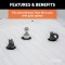 CURT 38K gooseneck ball and safety chain anchors for puck system equipped trucks
