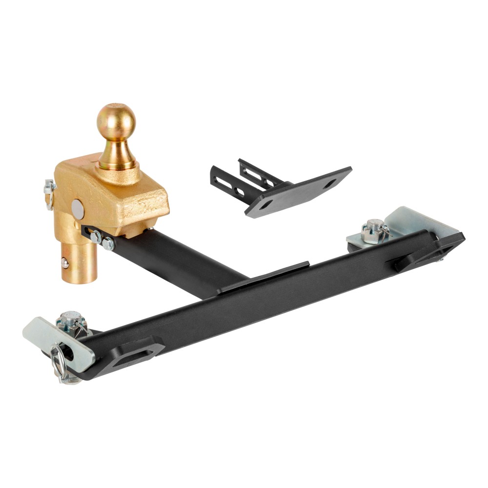 CURT RockerBall Gooseneck Ball with ShockDrop Technology CURT RockerBall multi-fit gooseneck ball with 4-inch offset and ShockDrop technology.