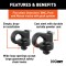 CURT OEM Puck System Gooseneck Safety Chain Anchors for Trucks CURT OEM puck system gooseneck safety chain anchors in a truck bed for towing