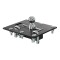 CURT Folding Ball Gooseneck Hitch with Innovative Design CURT folding ball gooseneck hitch installed on truck, showcasing fold-down design and chrome-plated ball.