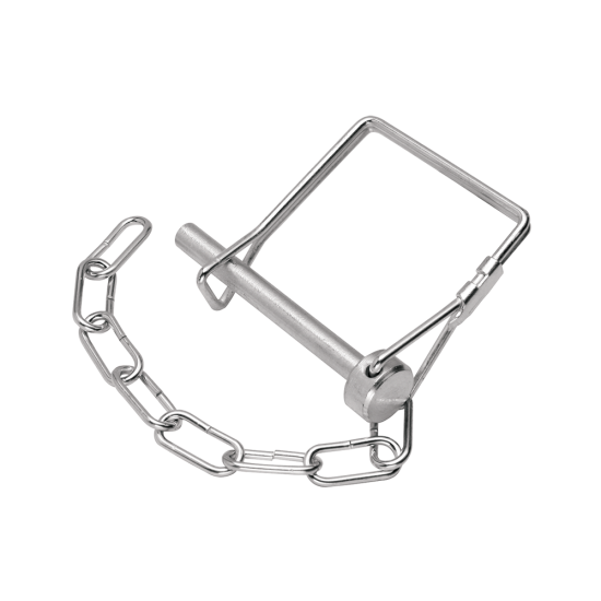 Replacement 1/4 Inch Snapper Pin with Lanyard Chain 1/4 inch snapper pin for pintle hooks with lanyard chain attached