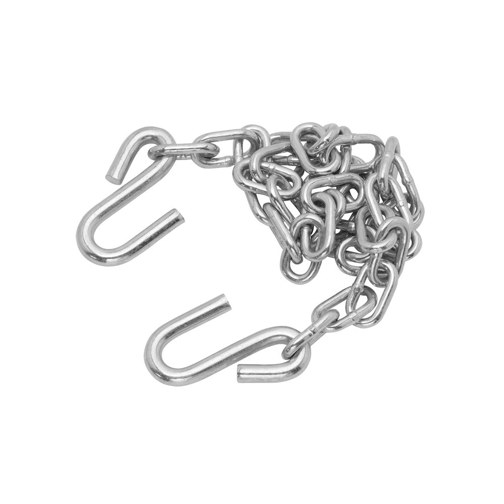 Draw-Tite Safety Chains - 72 Inch, 2000 lbs Capacity, Zinc Finish Draw-Tite safety chains, 72 inches long, capable of 2000 lbs capacity, with zinc finish and S-Hooks