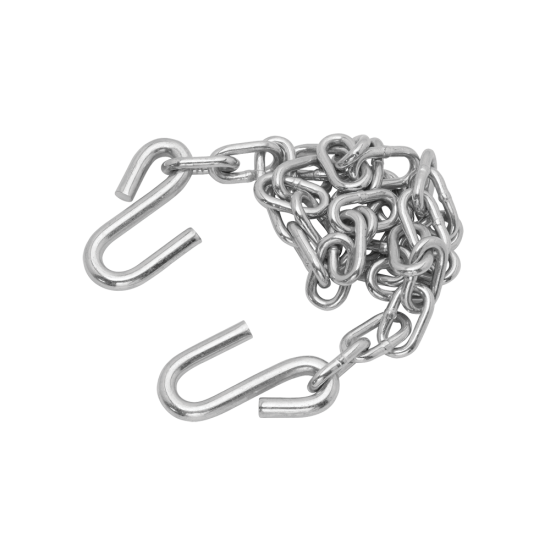 Draw-Tite Safety Chains - 72 Inch, 2000 lbs Capacity, Zinc Finish Draw-Tite safety chains, 72 inches long, capable of 2000 lbs capacity, with zinc finish and S-Hooks