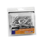 Draw-Tite Safety Chains - 72 Inch, 2000 lbs Capacity, Zinc Finish Draw-Tite safety chains, 72 inches long, capable of 2000 lbs capacity, with zinc finish and S-Hooks