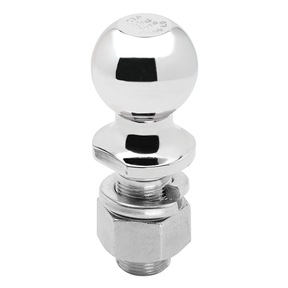 Draw-Tite Hitch Ball for Secure Towing Up to 25,000 lbs Draw-Tite hitch ball with chrome finish, supporting up to 25,000 pounds, 2-5/16 inch ball diameter