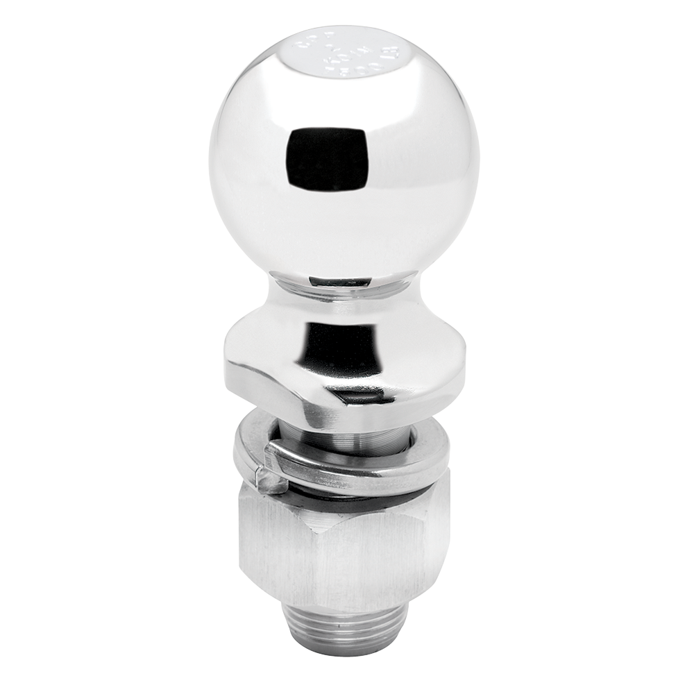 Draw-Tite Chrome Hitch Ball with 7500 lbs Capacity Draw-Tite chrome hitch ball with 2 inch diameter and 7500 lbs capacity