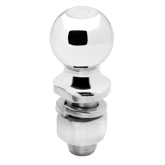 Draw-Tite Chrome Hitch Ball with 7500 lbs Capacity Draw-Tite chrome hitch ball with 2 inch diameter and 7500 lbs capacity