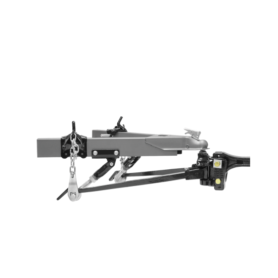 Strait-Line Hitch with Dual Cam Sway Control System Strait-Line hitch with Dual Cam Sway Control and weight distribution system