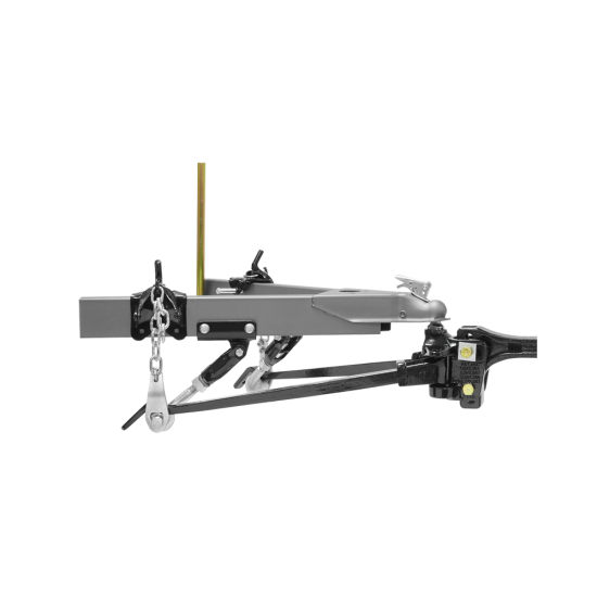 Strait-Line Hitch with Dual Cam Sway Control System Strait-Line hitch with Dual Cam Sway Control and weight distribution system