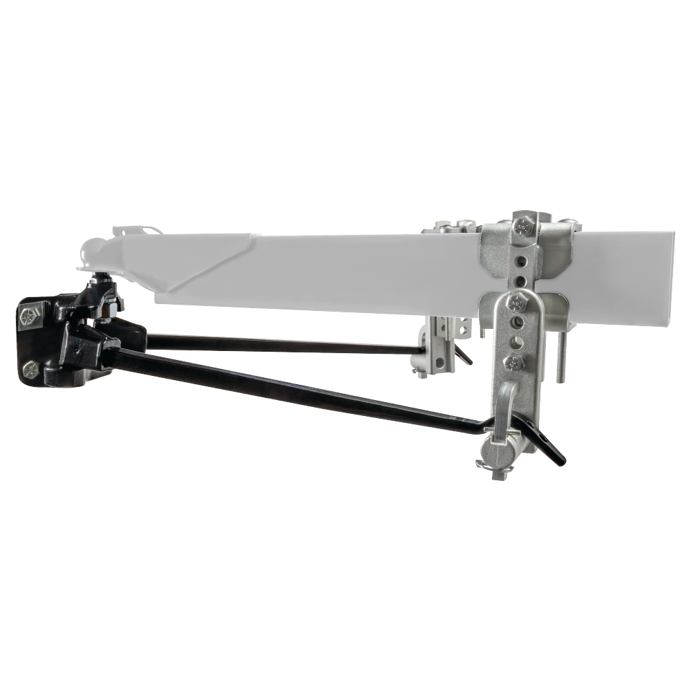Dual Cam II Sway Control System ensuring trailer stays aligned behind tow vehicle