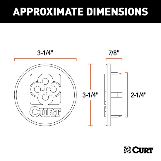 CURT Gooseneck Hitch Cap - Durable Rubber Protection for Trucks CURT gooseneck hitch cap providing rust protection and a finished look for truck beds, compatible with Ram 60610, 60614, and 60626 models.
