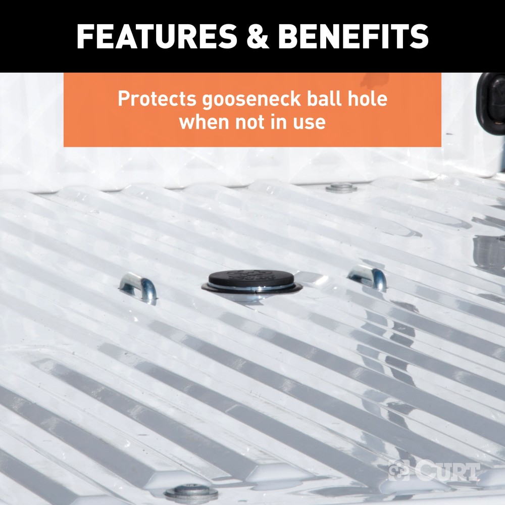 Durable Rust-Free Rubber Gooseneck Hitch Cap for Trucks Black rubber gooseneck hitch cap protecting truck bed gooseneck ball