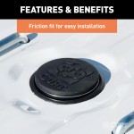 Durable Rust-Free Rubber Gooseneck Hitch Cap for Trucks Black rubber gooseneck hitch cap protecting truck bed gooseneck ball