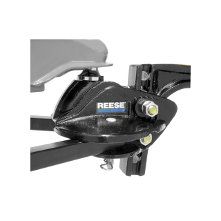 No Drill Hitch Bar with Integrated Sway Control Hitch bar with no drill installation and integrated sway control for trailer frames