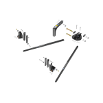 Trailer Hitch with Integrated Sway Control for 7 Inch Frames Trailer hitch with no drill installation and sway control, fits 7 inch frames, 2 inch hitch receiver