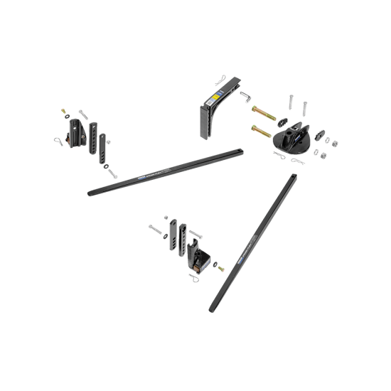 Trailer Hitch with Integrated Sway Control for 7 Inch Frames Trailer hitch with no drill installation and sway control, fits 7 inch frames, 2 inch hitch receiver