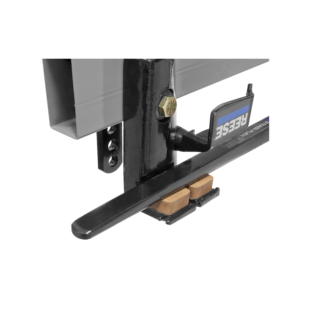 Trailer Hitch with Integrated Sway Control for 7 Inch Frames Trailer hitch with no drill installation and sway control, fits 7 inch frames, 2 inch hitch receiver