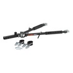 CURT Rambler Steel Tow Bar for Ergonomic and Reliable Towing CURT Rambler steel tow bar shown with patent-pending latches for easy non-binding release, ideal for towing various vehicles.