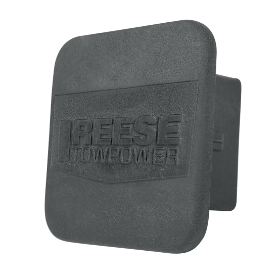 REESE receiver tube cover fitting 2 inch hitch, protects against debris and extends hitch life