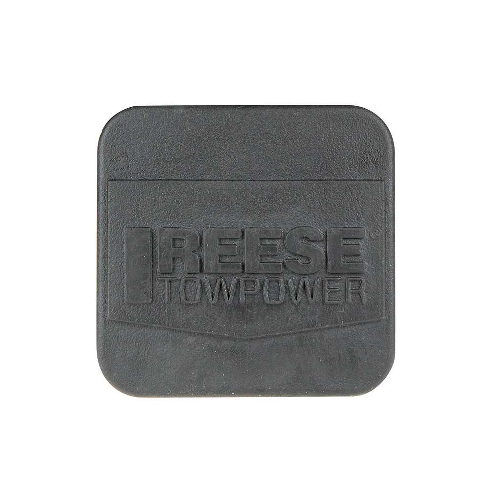REESE receiver tube cover fitting 2 inch hitch, protects against debris and extends hitch life