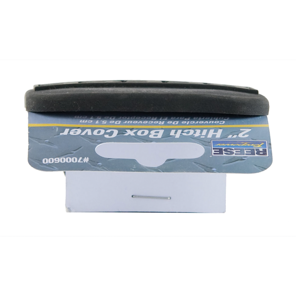 REESE receiver tube cover fitting 2 inch hitch, protects against debris and extends hitch life