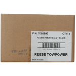 REESE receiver tube cover fitting 2 inch hitch, protects against debris and extends hitch life