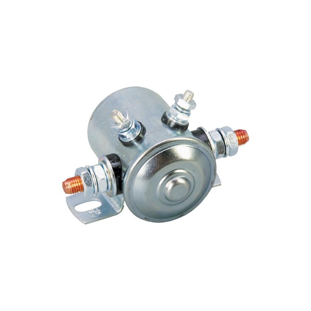 Cadmium Plated 4-Terminal Battery Isolator with Lock-Washers 4-terminal cadmium plated battery isolator with terminal nuts and lock-washers