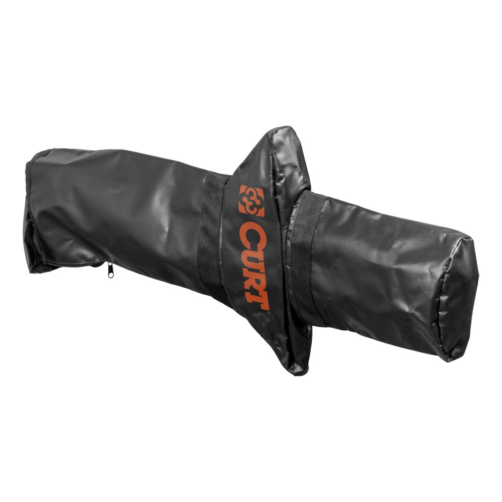 CURT Rambler Tow Bar Cover with UV-Resistant Vinyl and Zipper CURT Rambler tow bar cover featuring UV-resistant vinyl for protection with a convenient zipper closure