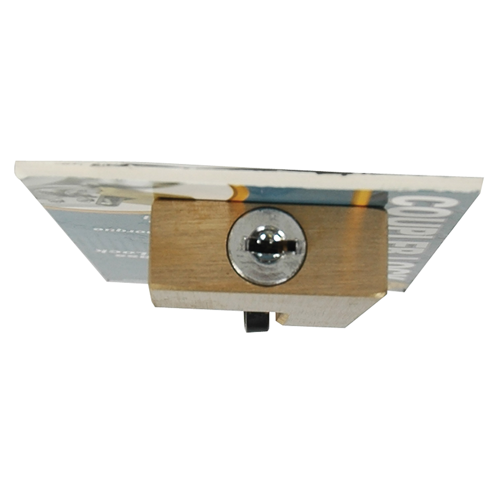 REESE Towpower brass trailer coupler lock with flat key design