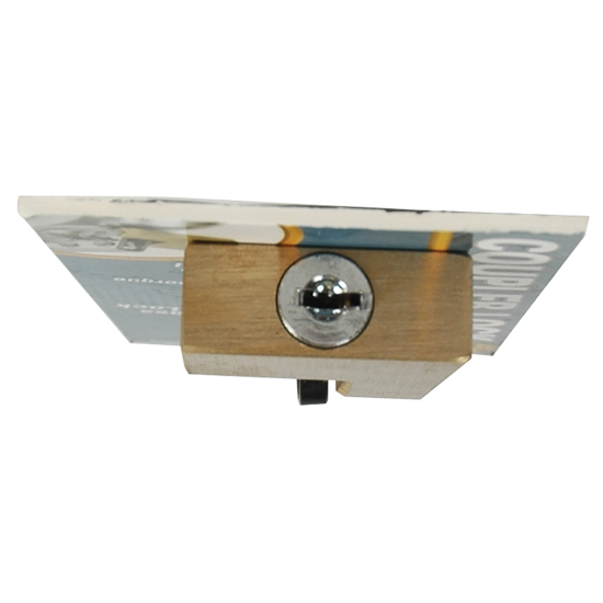 REESE Towpower brass trailer coupler lock with flat key design