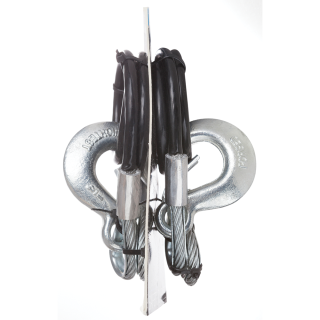 REESE Safety Chains - 5000 lbs Capacity, Vinyl Coated, 40 Inch REESE safety chains with clevis hooks, 40 inch length, 5000 lbs capacity, vinyl coating