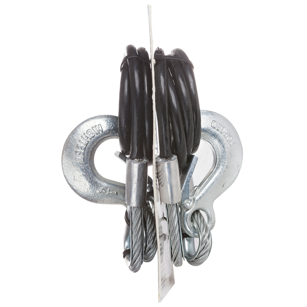 REESE Safety Chains - 5000 lbs Capacity, Vinyl Coated, 40 Inch REESE safety chains with clevis hooks, 40 inch length, 5000 lbs capacity, vinyl coating