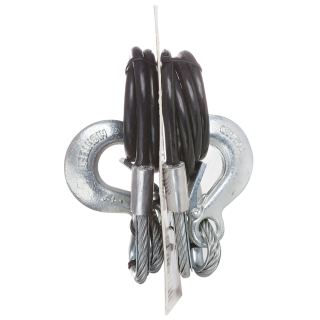 REESE Safety Chains - 5000 lbs Capacity, Vinyl Coated, 40 Inch REESE safety chains with clevis hooks, 40 inch length, 5000 lbs capacity, vinyl coating