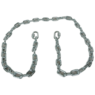 REESE safety chains featuring 72-inch length and 5000 lbs capacity with a bright zinc finish and quick links.
