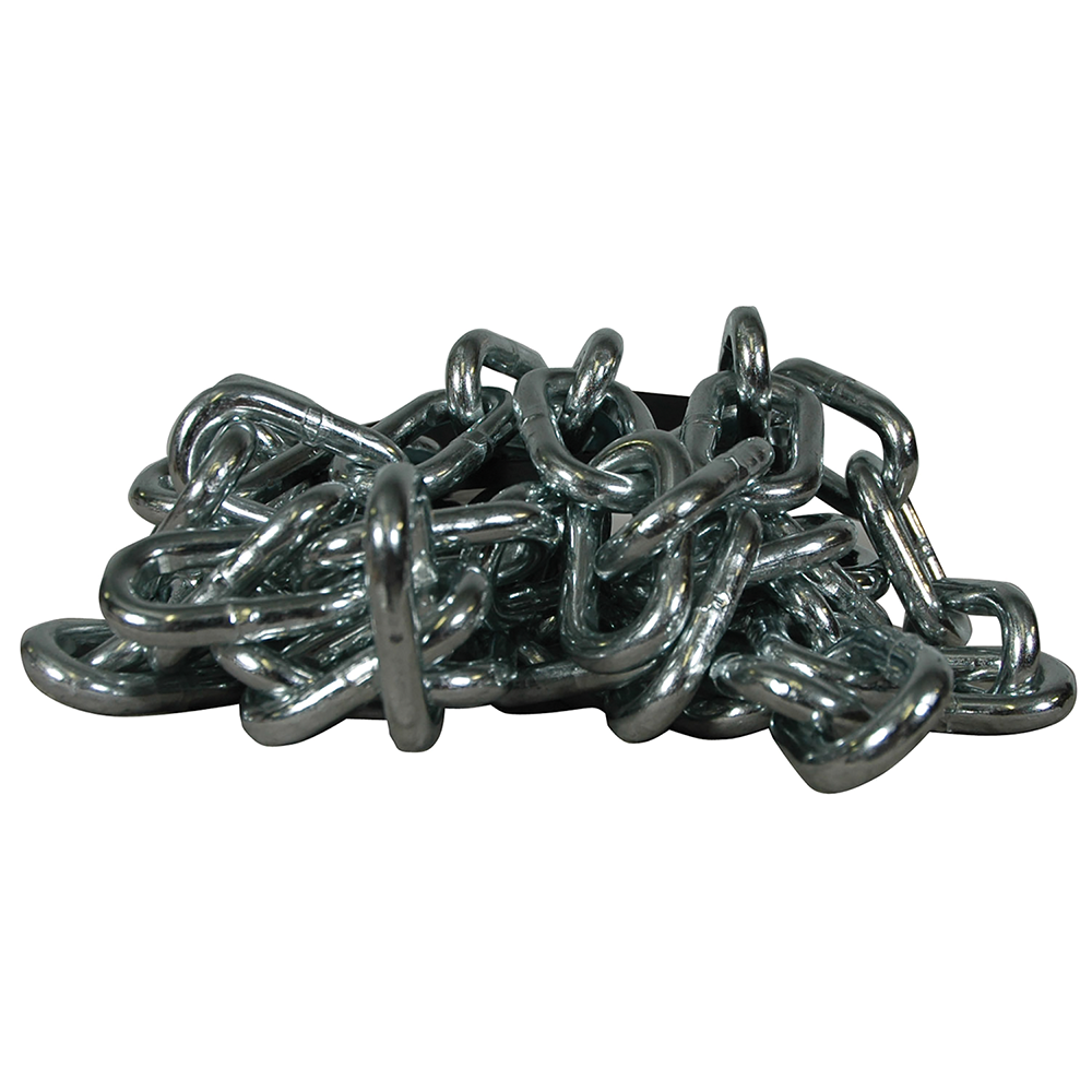 REESE Safety Chains 72-Inch 5000 lbs Capacity Zinc Finish REESE safety chains featuring 72-inch length and 5000 lbs capacity with a bright zinc finish and quick links.