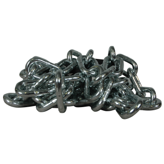 REESE safety chains featuring 72-inch length and 5000 lbs capacity with a bright zinc finish and quick links.