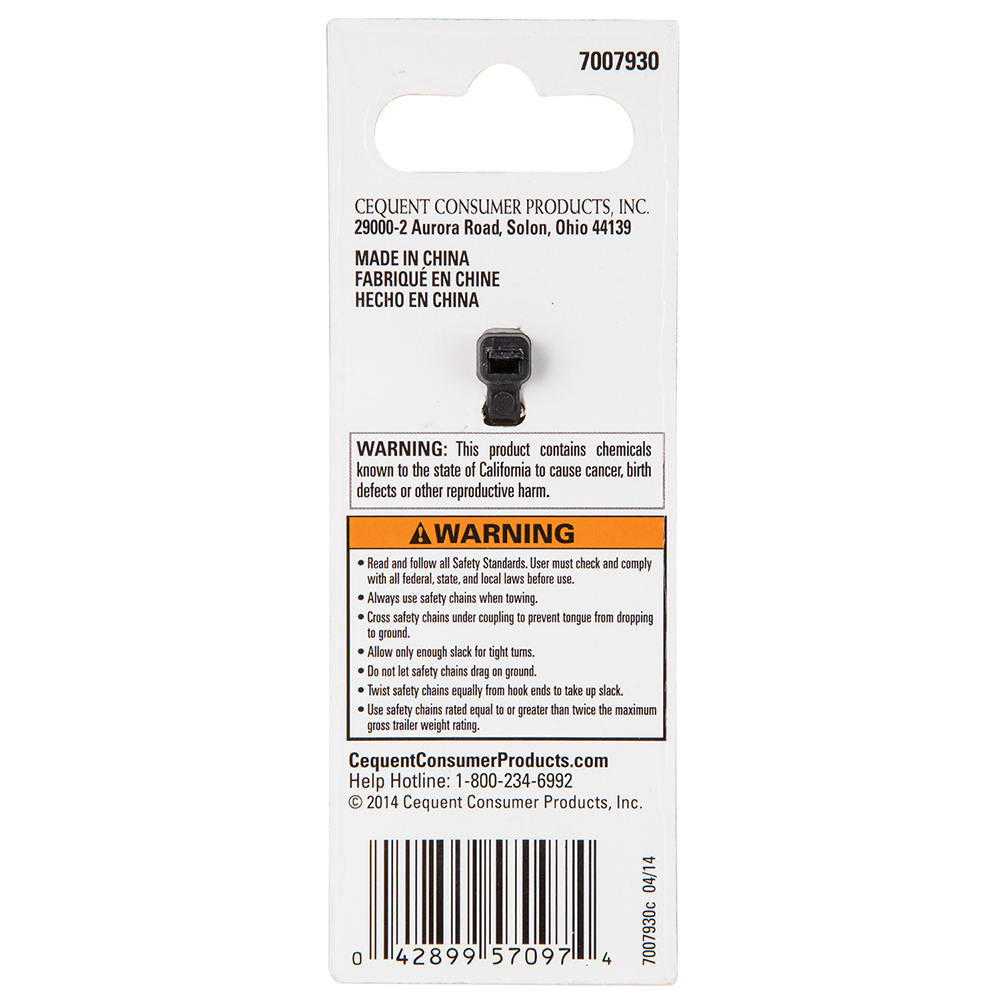 REESE Chrome Finish Safety Chains for Towing REESE safety chains with 5/16 in. diameter and 5000 lbs capacity in chrome finish