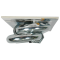 REESE safety chains with 5/16 in. diameter and 5000 lbs capacity in chrome finish